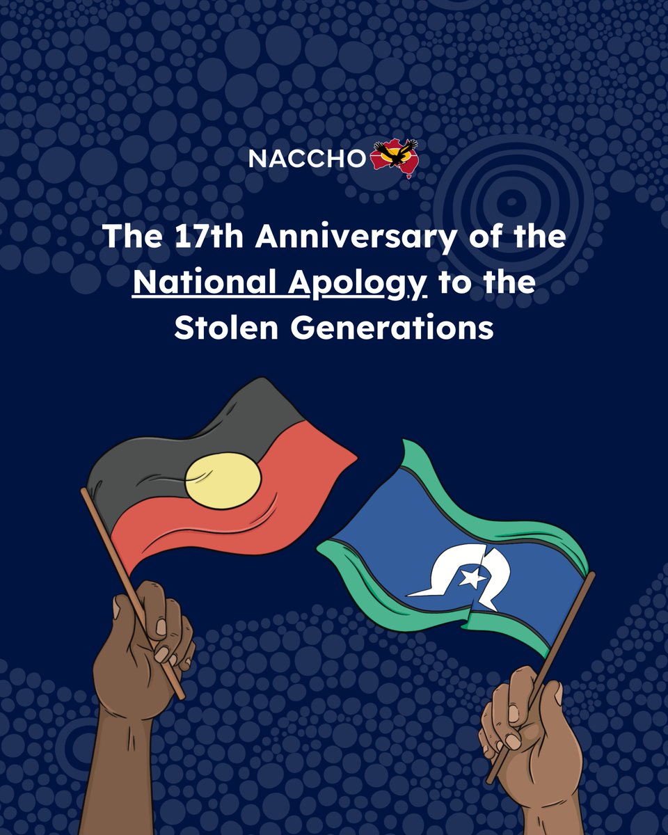 Today, we pause to reflect on the 17th anniversary of the National Apology to the Stolen Generations - a significant day for Aboriginal and Torres Strait Islander people and our Stolen Generations 
❤️💛🖤

#NationalApologyDay
