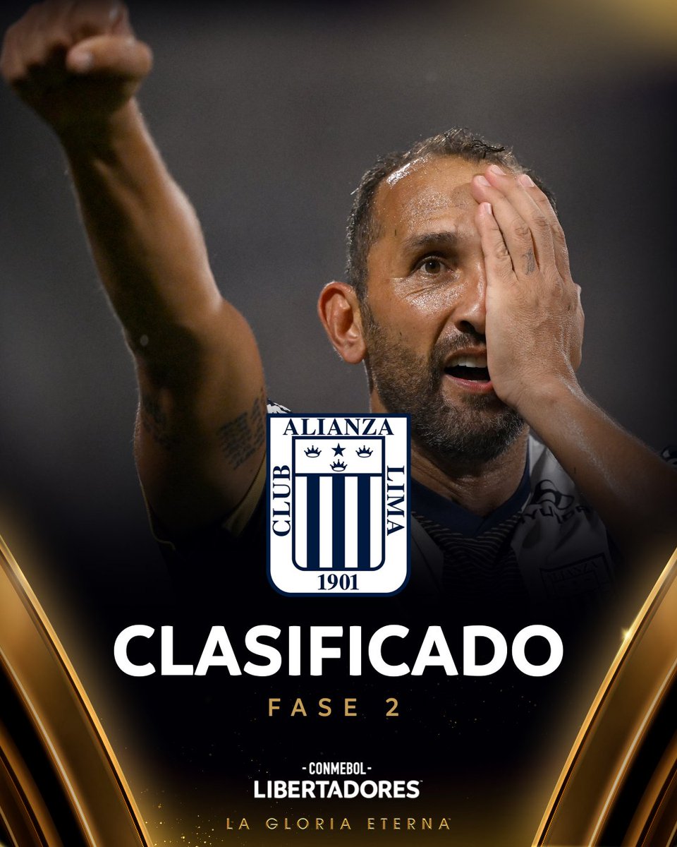 Libertadores's tweet photo. ✅ ¡Clasificado! 🇵🇪🔝 @ClubALoficial se impuso ante @ClubNacionalPy y avanzó a la Fase 2 de la CONMEBOL #Libertadores 🏆

🔜 @BocaJrsOficial | #GloriaEterna https://t.co/tf85e3Fy5n