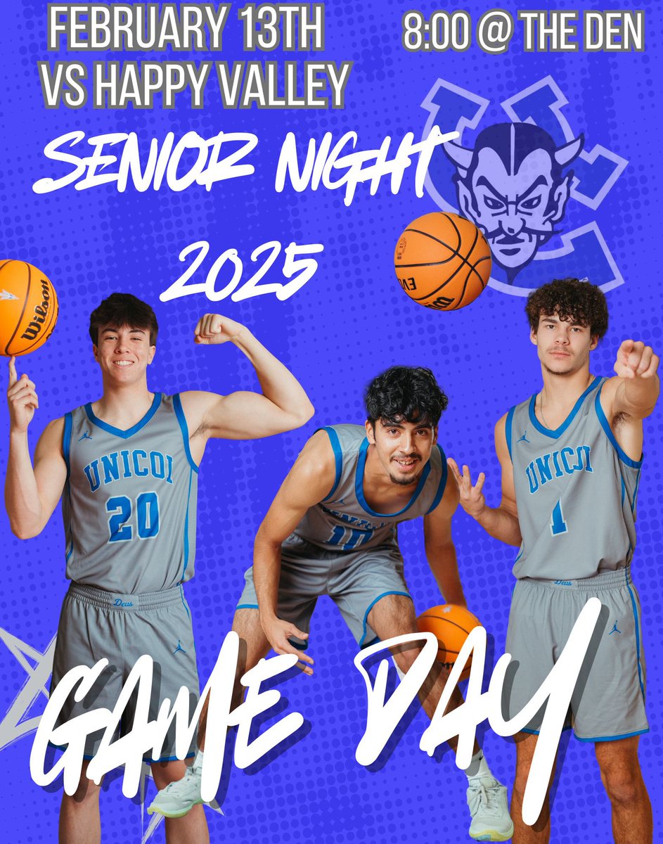 Senior Night on Thursday, 2/13 vs Happy Valley. Come help us honor our 2025 Senior Blue Devils!!