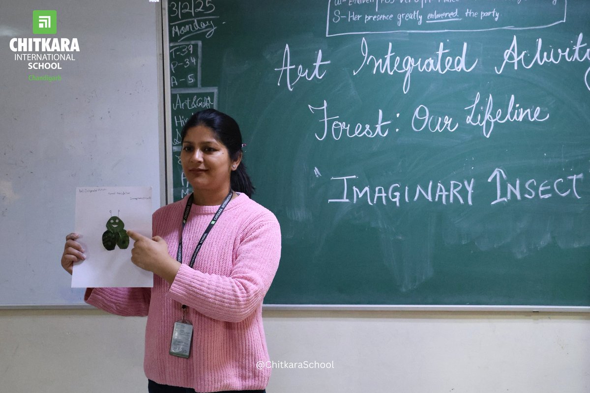 chitkara_school's tweet photo. Learners of Grade 7 Sigma at Chitkara International School explore forest ecosystems through a creative and engaging “Insect Making Using Leaves” activity
#CIS #insectmaking #art #craft #gogreen #leafs #creativity #leanring #knowledge #Skills #ChitkaraInternationalSchool https://t.co/3cuZAQfoYR