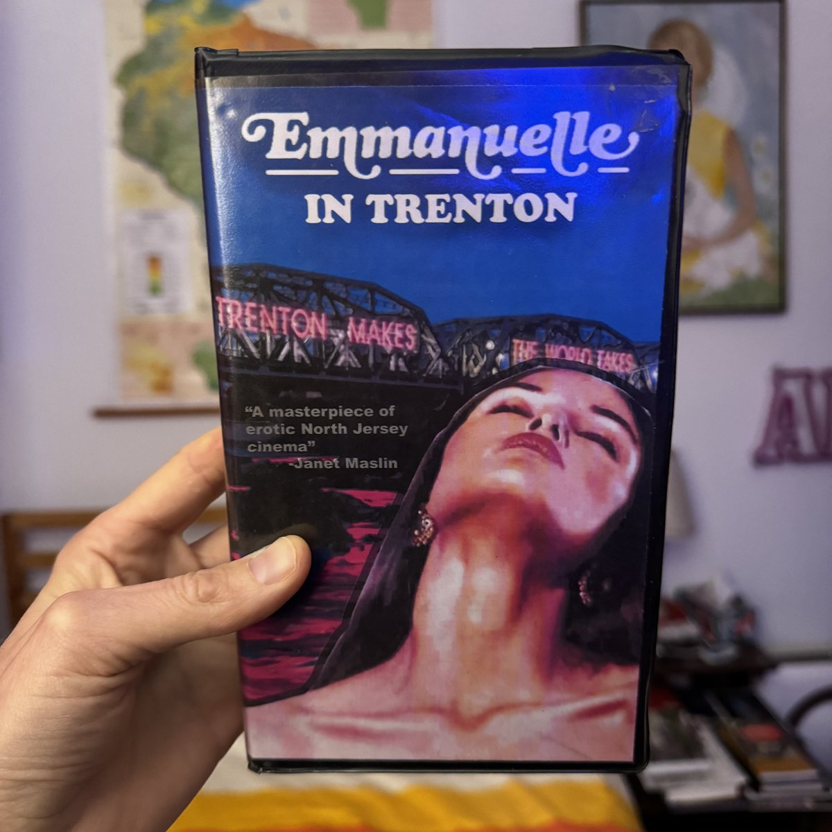 Leaving a few fake VHS tapes at Kim’s Video for Valentine’s Day.