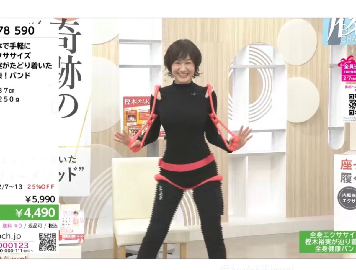 樫木裕実さんの全身健康バンド 2本セット エクササイズグッズ