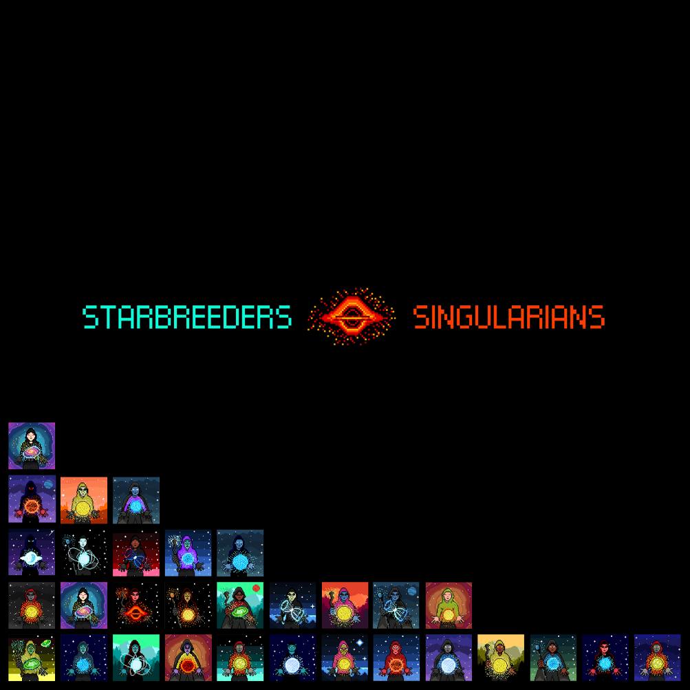 cooking on some wild ideas. Shout out to starbreeder ordinals holders. You'll be rewarded soon. ⚫👽🧬