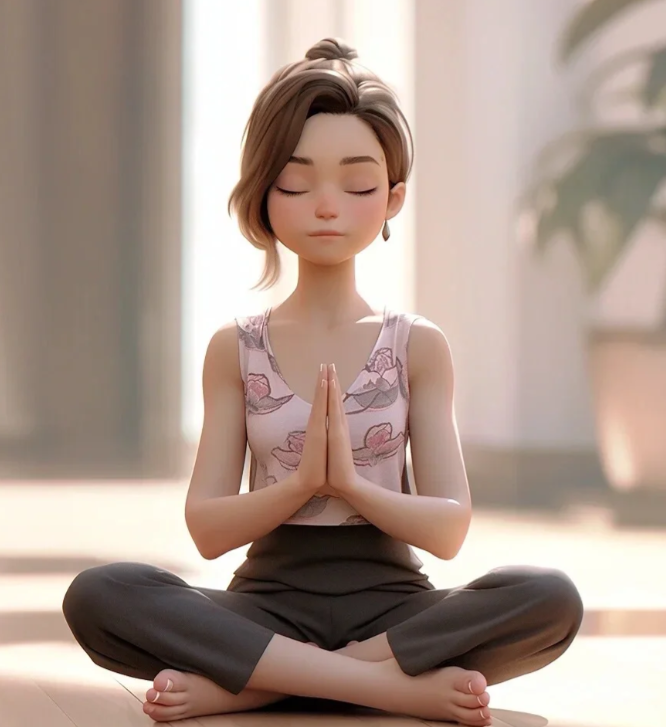 ヨガ瞑想は身体の柔軟性と精神の平穏を改善するのに役立ちます。 ✨🧘‍♀️🌿