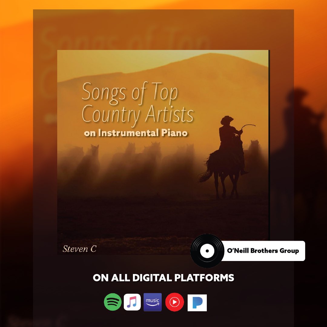 🎹 Enjoy this mix of country music and piano artistry. This new album takes the best-loved songs of today’s top country artists and reimagines them through the expressive sounds of the piano.

🎶 Listen here - linktr.ee/stevencmusic