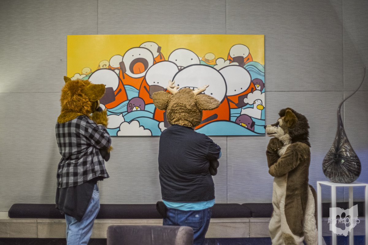 AnthrOhio 2025: Of Fae and Fur (@anthrohio) on Twitter photo The Hilton Columbus Downtown is filled with art by local artists including this piece by <a href="/adambrouillette/">Adam Brouillette</a>. Check out more of his work here: adambrouillete.com
#FursuitFriday
๐ถ: <a href="/JaruCJ/">Jaru</a>
๐ฆ: Dawn and Dash, AnthrOhio Mascot
๐ท: <a href="/BearDogShutter/">๐
๐ท๐
๐
๐
๐ด๐
โก๏ธ๐
ฐ๏ธ๐
พ๏ธ</a>
AnthrOhio.org The Hilton Columbus Downtown is filled with art by local artists including this piece by <a href="/adambrouillette/">Adam Brouillette</a>. Check out more of his work here: adambrouillete.com
#FursuitFriday
๐ถ: <a href="/JaruCJ/">Jaru</a>
๐ฆ: Dawn and Dash, AnthrOhio Mascot
๐ท: <a href="/BearDogShutter/">๐
๐ท๐
๐
๐
๐ด๐
โก๏ธ๐
ฐ๏ธ๐
พ๏ธ</a>
AnthrOhio.org