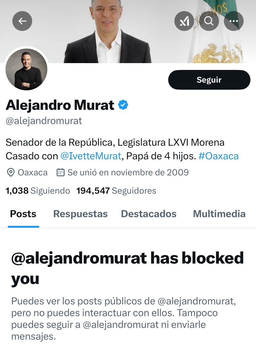 No olvido que durante el gobierno de <a href="/alejandromurat/">Alejandro Murat</a> mi teléfono fue intervenido, se me difamó y criminalizó por todos los medios posibles, se me inventó que atenté contra un presidente municipal ridículo, nos perseguían de madrugada, fotografían mi casa. Gracias <a href="/PartidoMorenaMx/">Morena</a>