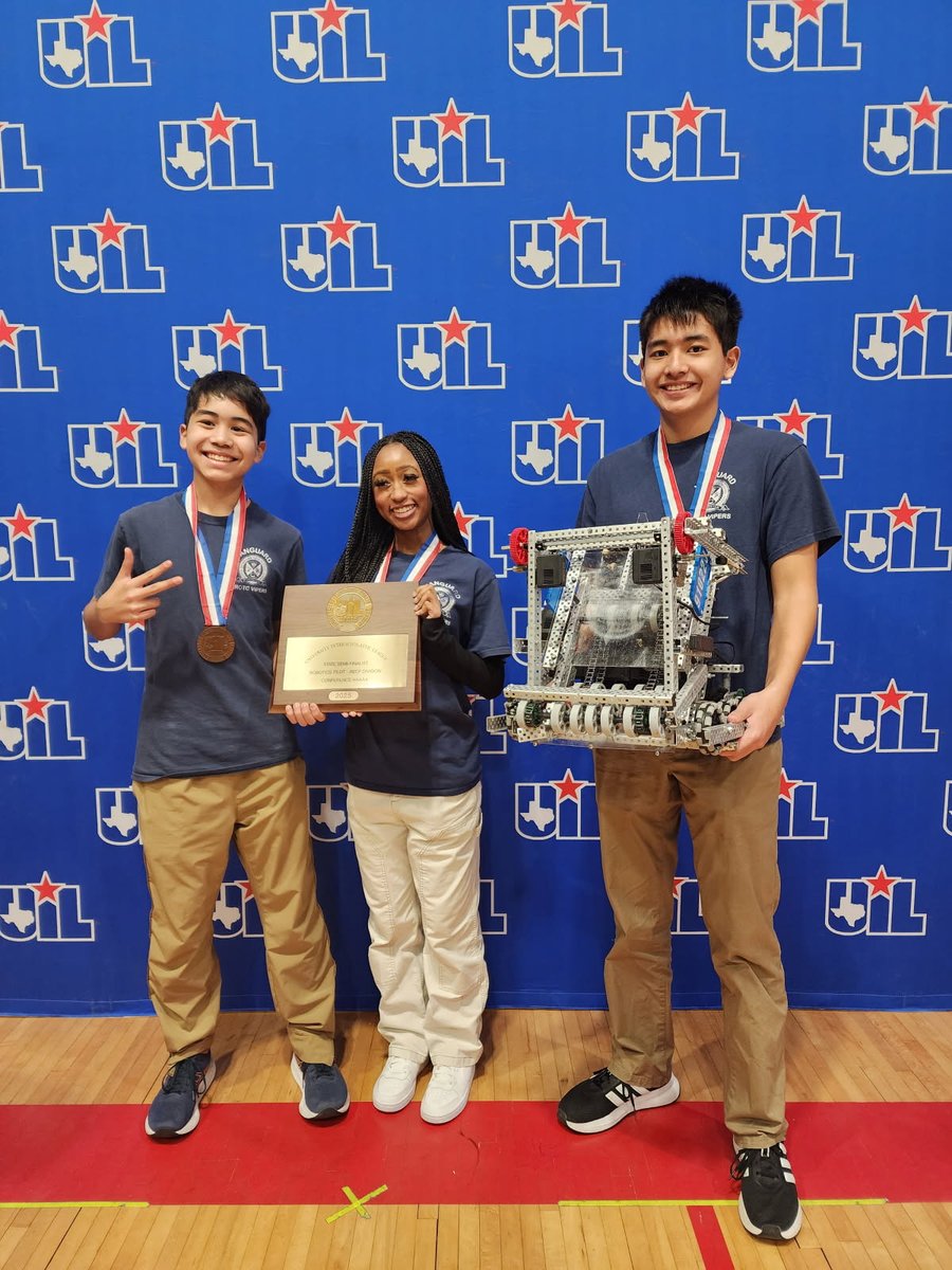 Coach_AJRivas's tweet photo. The boys recently competed at the UIL 5-A State Championship in Robotics and came back with 3rd place.  Proud of them. https://t.co/YQ1Kaavwmk