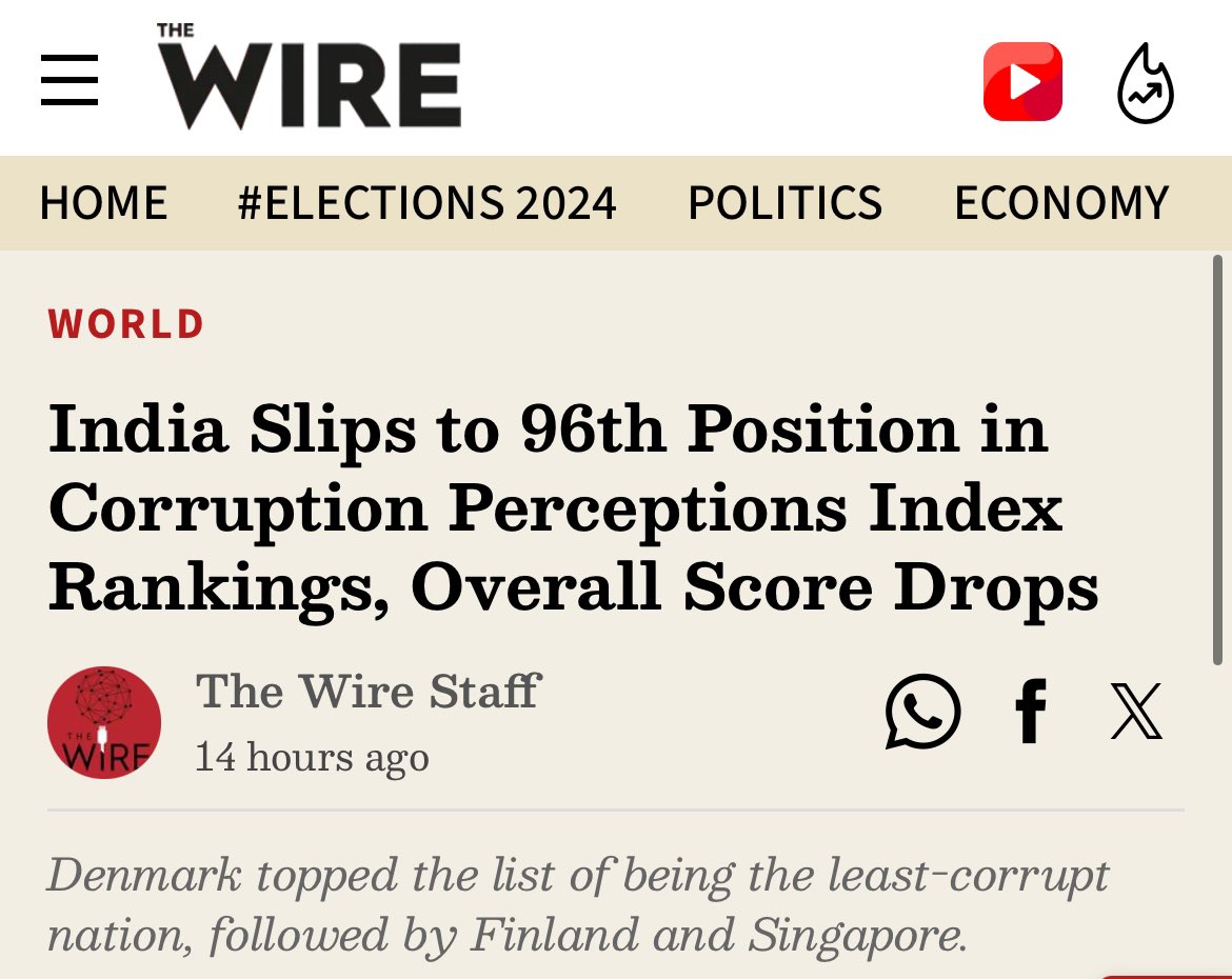 sidds2012's tweet image. Na Khaoonga Na Khaane Doonga ka Result!!!

#CorruptionPerceptionIndex #CorruptionInIndia #IndianCorruption