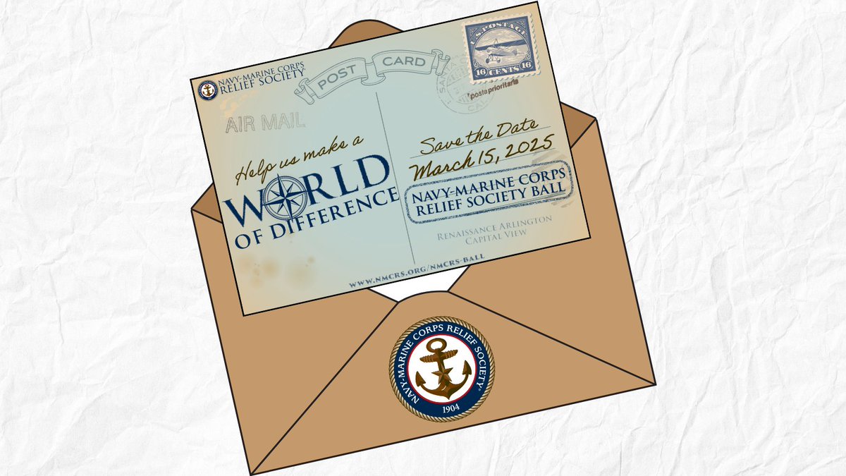 NMCRS1's tweet photo. 🎉 Save the Date! Join us on March 15, 2025 for an unforgettable evening at the 2025 Navy-Marine Corps Relief Society Ball as we "Make a World of Difference" together! 🌍 Learn more: https://t.co/yke8K7NvRS

#NMCRSBall #MakeAWorldOfDifference #SupportSeaServiceFamilies https://t.co/pVXGEMTwEB