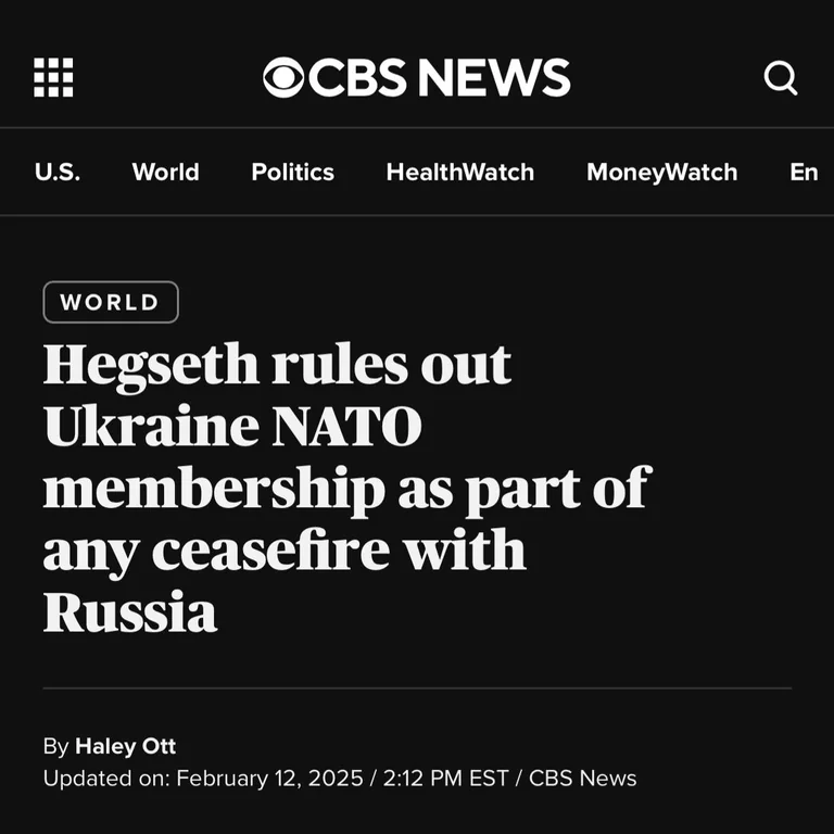WarTard's tweet image. This is a clear signal that NATO is done with the war in Ukraine. Ukraine not joining NATO is probably one of the key Russian demands for Ukraine's surrender. It was an amazing defense but they would have gotten more and lost less if they'd sought terms 2 years ago.
