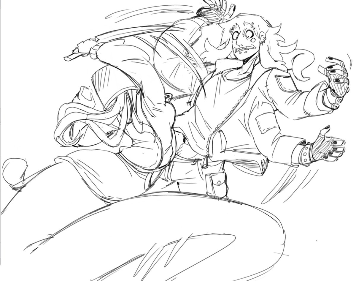 Testing out if I can do good action poses for my comic