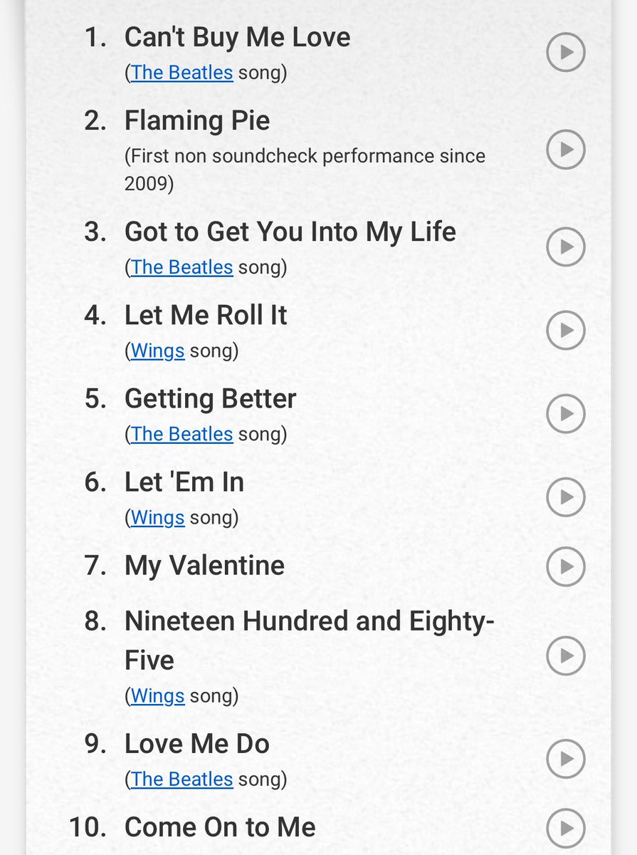 brooklynvegan's tweet image. Paul McCartney at Bowery Ballroom night 2 setlist - 2/12/25
