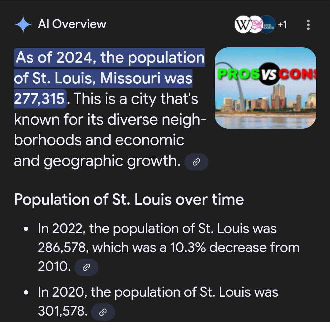 schmucz's tweet photo. @m_duwel @HoffKurt @KMOV The city is struggling and soon the county. Yet u want to play "gotcha" politics? This is why nothing meaningful gets done.  
In my previous tweet I said if that statement is true, u showed me it is in fact, down. But I would counter by asking isnt city population also down? https://t.co/hOM3fA4M5X