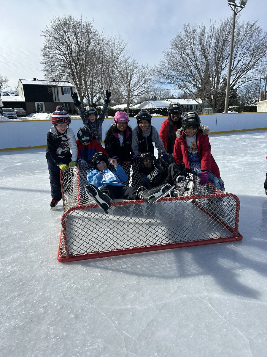 Grade 4/5 had an amazing afternoon skating today! We are so lucky to have such a great outdoor rink close by! For many of us it was our first time on skates ⛸️ <a href="/John23OCSB/">St. John XXIII School</a> #ocsbcommunity