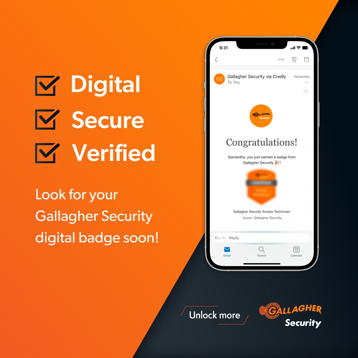 Coming soon!

We're expanding our digital badge program with Credly to Africa, Asia, India, the Middle East, and New Zealand! Channel Partners and End Users can now showcase their expertise with verified digital credentials. 

Learn more: sec.gallagher.com/ah
