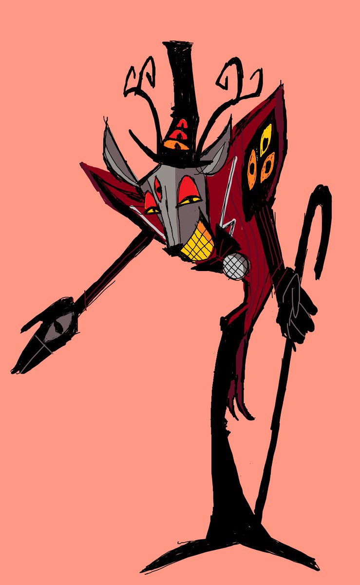 My Alastor redesign! I love how this one came out #hazbinhotel
