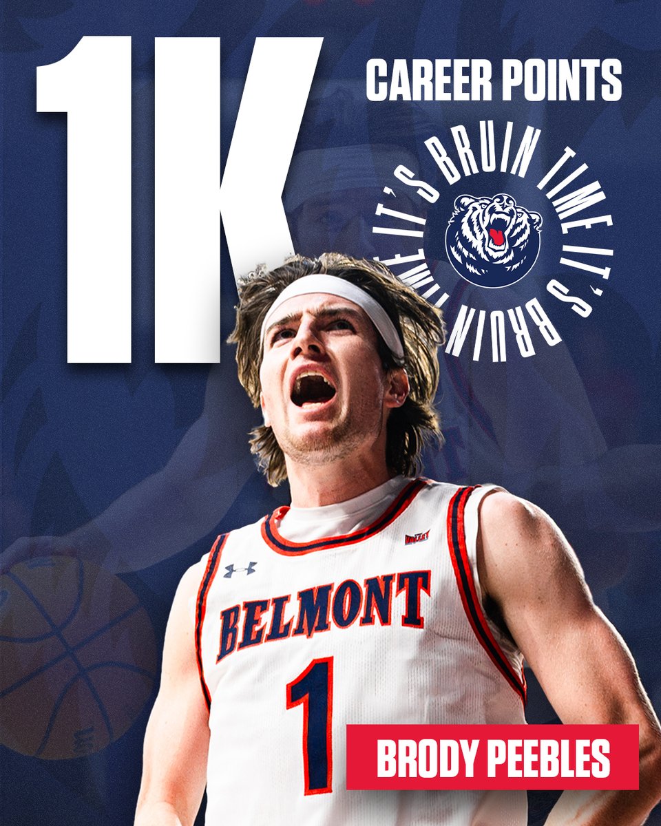 Congrats to <a href="/BrodyPeebles/">Brody Peebles</a> on 1,000 career points!!

#ItsBruinTime