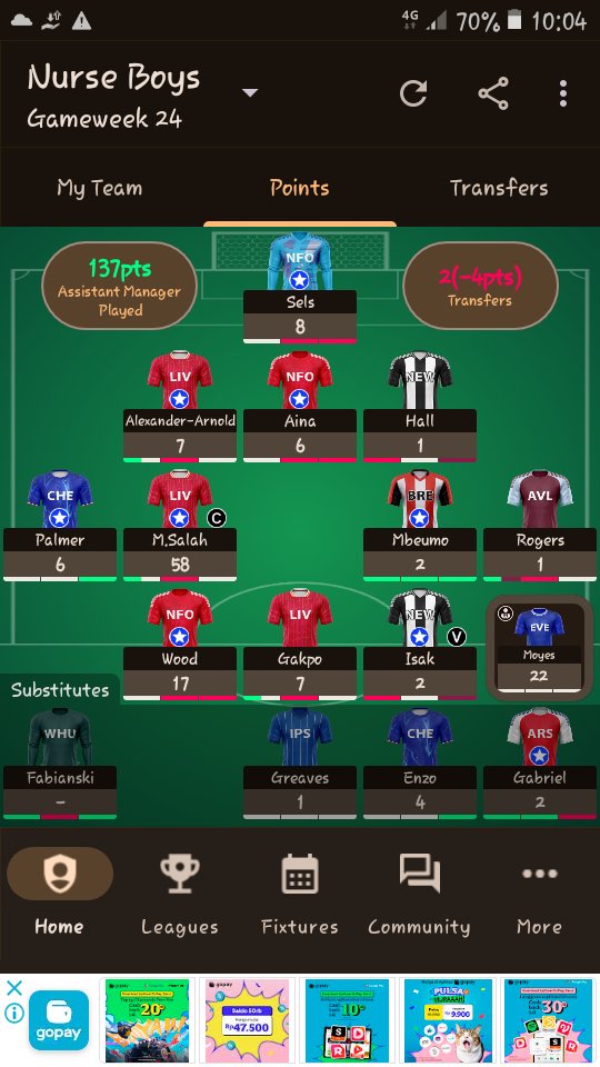 Triple digits everywhere 🍻💯 #FPL #DGW24
