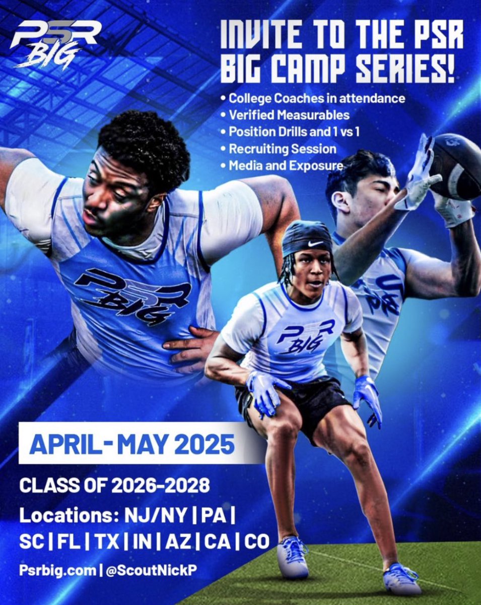Thank you <a href="/ScoutNickP/">Coach Nick Pennisi</a> for the invite excited to compete! <a href="/FootballMonty/">Zoran Milich</a>