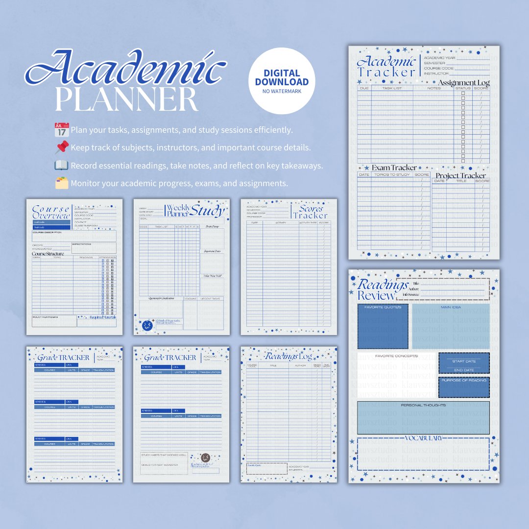 klauvsztudio's tweet photo. Stay on top of deadlines, track your grades, and organize your study session!📝

10% discount code until February 28!  KLV0225  

Check it out on: https://t.co/xzWHLIQDvh https://t.co/N5m2VfS1pP
