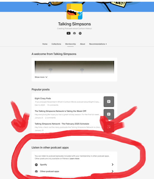 In case you didn't know, you can add Patreon podcasts to your podcast apps,  so you don't have to go through the main Patreon page.