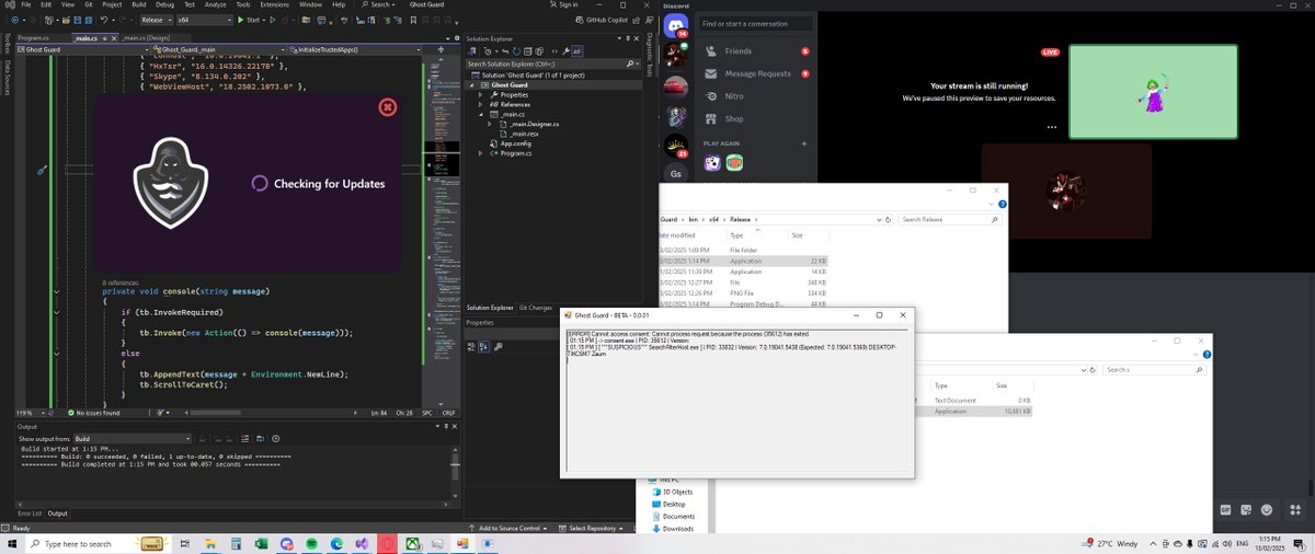 arrayingg's tweet image. anti-cheat in the making, runs at the lowest level possible just before kernel. Already detecting phantom overlay LOL #teamricochetaremorons