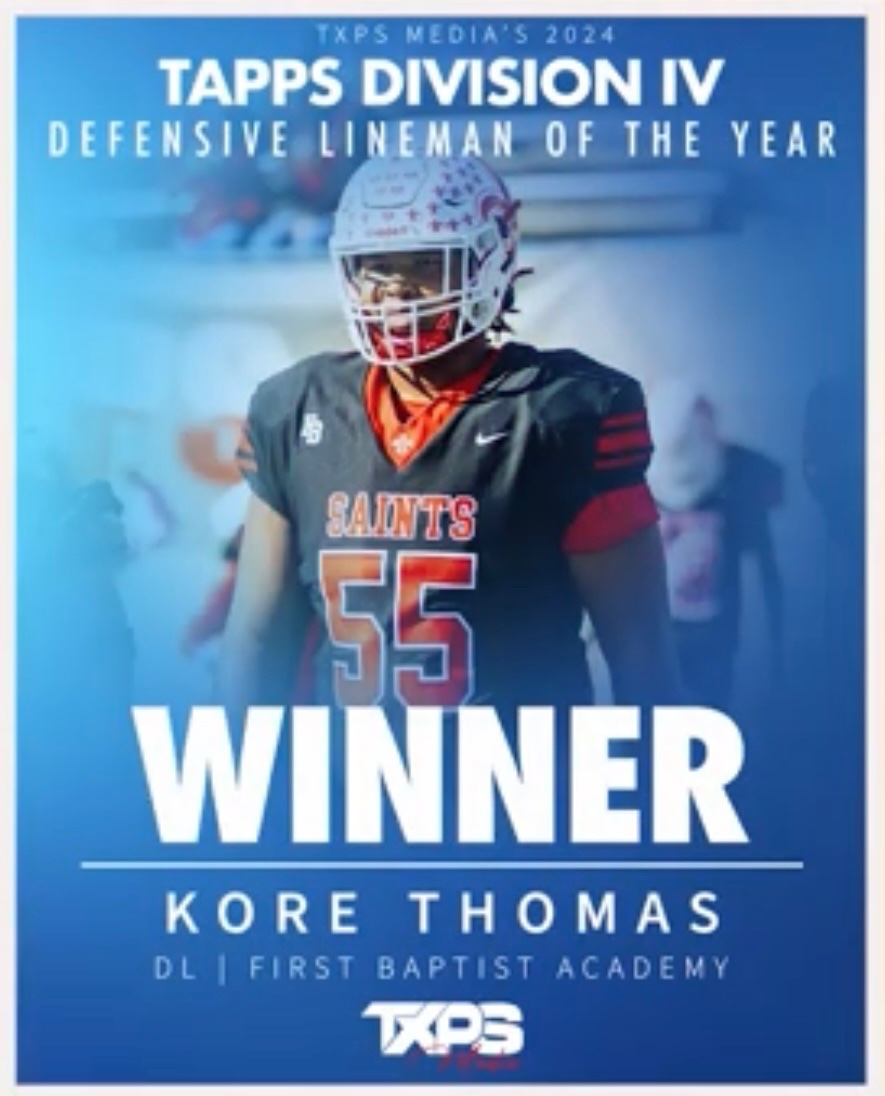 Jason Lovvorn (@jlovvorn7) on Twitter photo Congratulations to the <a href="/FBA_Sports/">First Baptist Athletics</a> players who were recognized by <a href="/TXPSMedia/">Texas Private School Media</a> for their outstanding performances this season! Very proud of these guys and their teammates for such a dominating 2024 football season! Congratulations to the <a href="/FBA_Sports/">First Baptist Athletics</a> players who were recognized by <a href="/TXPSMedia/">Texas Private School Media</a> for their outstanding performances this season! Very proud of these guys and their teammates for such a dominating 2024 football season!