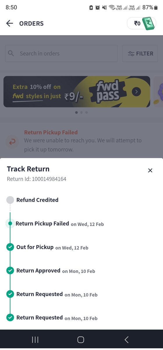 Princepratap33's tweet photo. @MyntraSupport Again My Pickup Failed.. What's is Going On.. https://t.co/r2AC2EUSvX