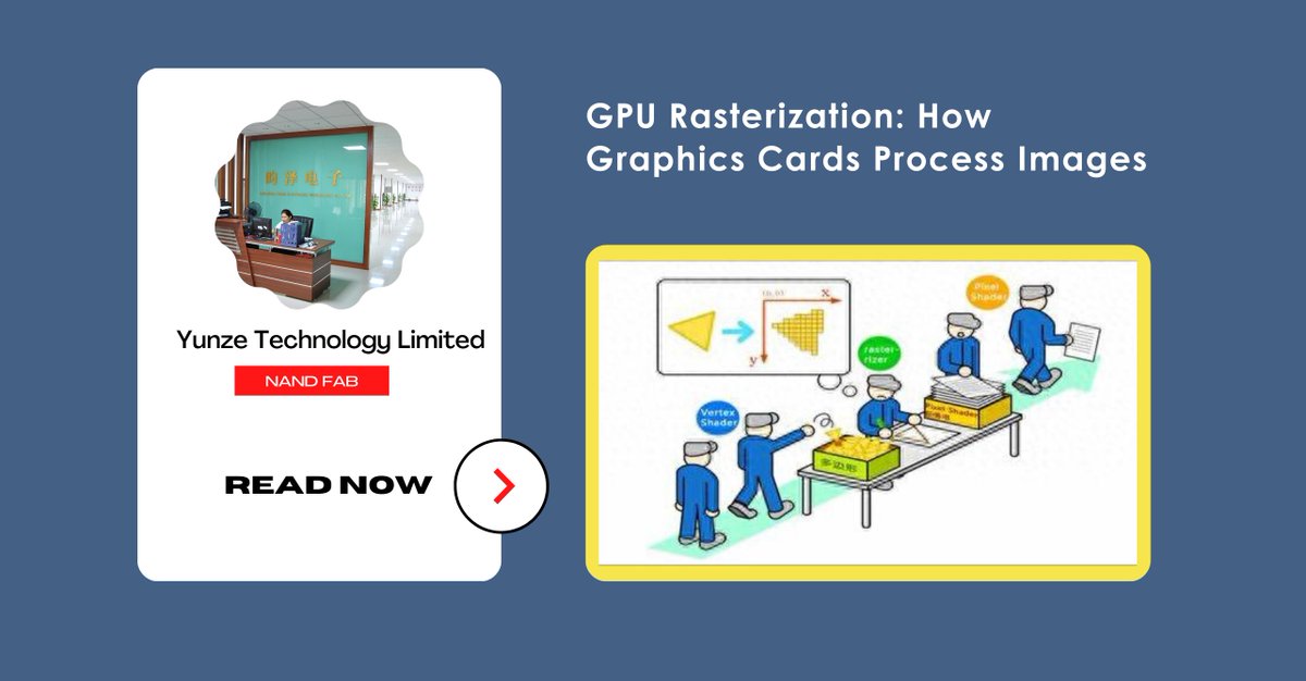 DiskMFR's tweet image. GPU Rasterization: How Graphics Cards Process Images

🔗Read the full article: diskmfr.com/gpu-rasterizat…

#GPU #Rasterization #GraphicsProcessing #GamingTechnology #TechInnovation #DiskMFR #SZYUNZE #AI #GraphicsCard #TechExplained #VisualEffects #3DRendering