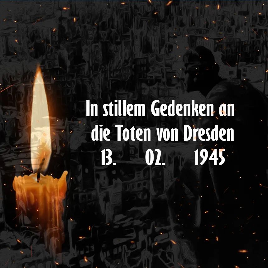 RedBav's tweet photo. #Dresden #bombenterror #unvergessen https://t.co/XYIC8ZxoLI