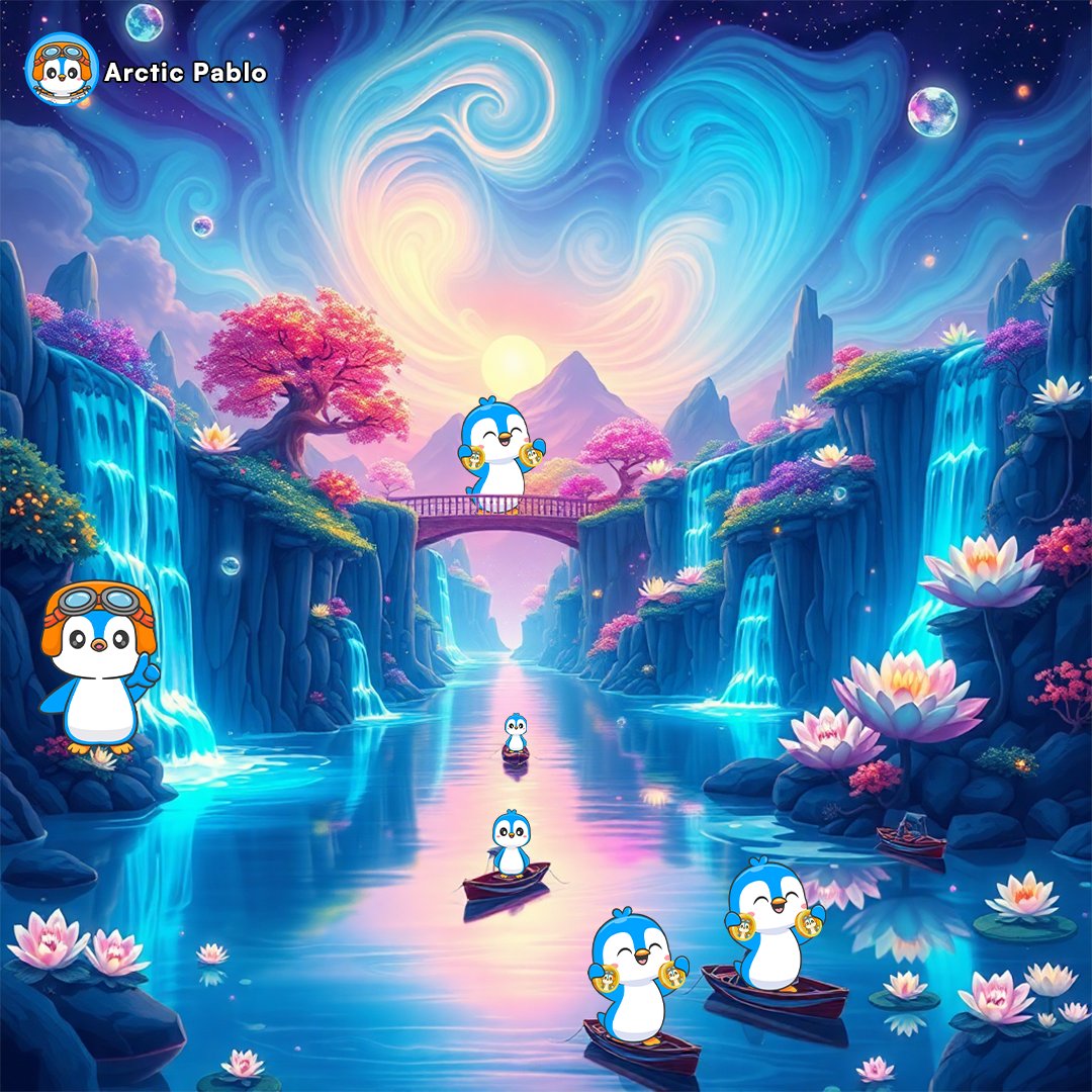 arcticpabloHQ's tweet photo. 🐧 Welcome to Aqua Frost – the ultimate destination on Arctic Pablo’s journey! ❄️🐧 Grab your coins and explore the vibrant waterscape. The adventure is just getting started!❄️

#ArcticPablo #APC #Penguin #MemeCoinSeason #CRYPTO #LFG #BULLISH #MemeFestival https://t.co/1yd34aY8RK