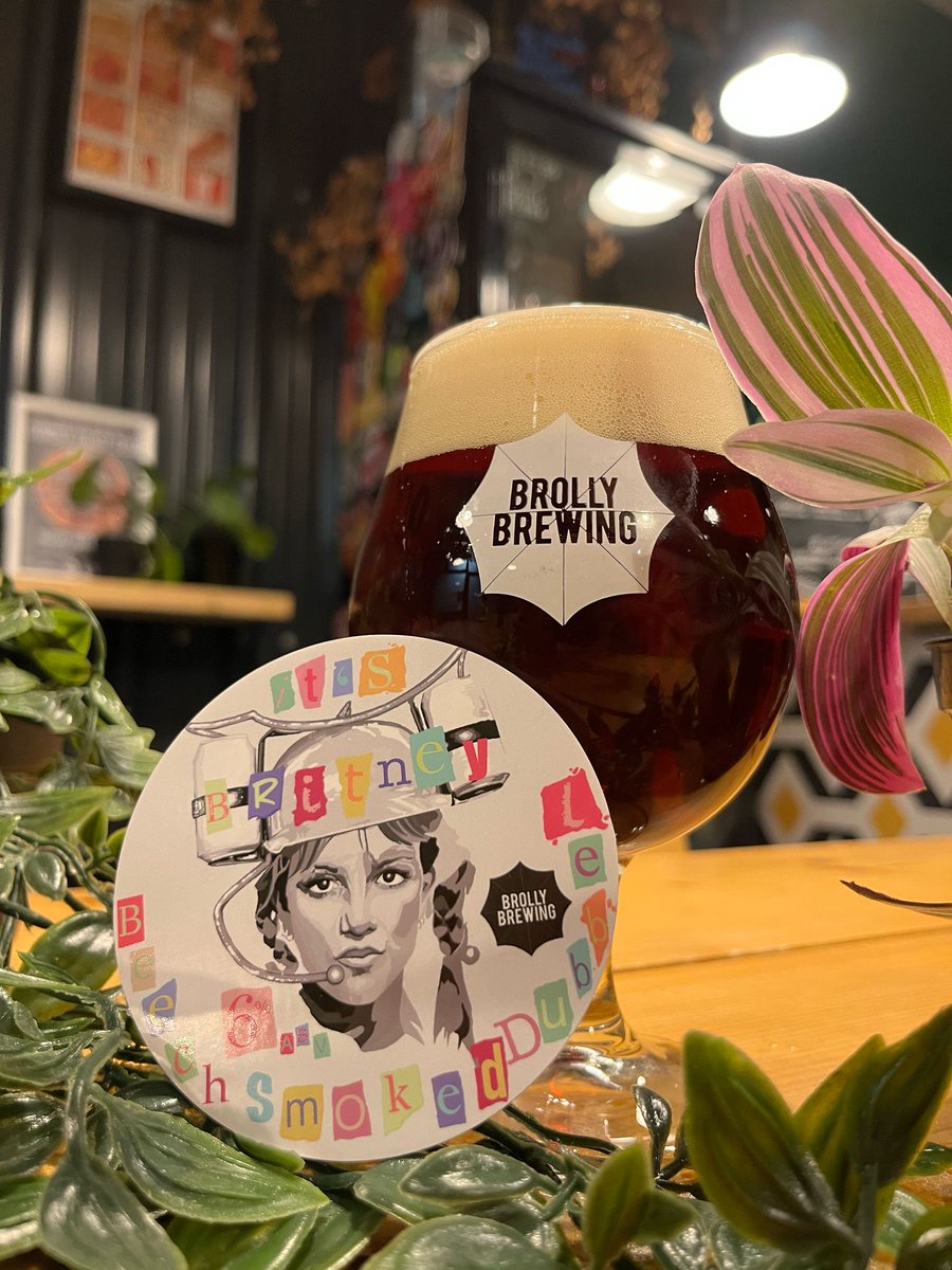 Just thought we'd cheer X up with a pic of our latest creation called "It's Britney, Beech Smoked Dubbel". 6% ABV.  Lightly smoked sweet caramel flavours will hit you baby one more time aaaand time again.