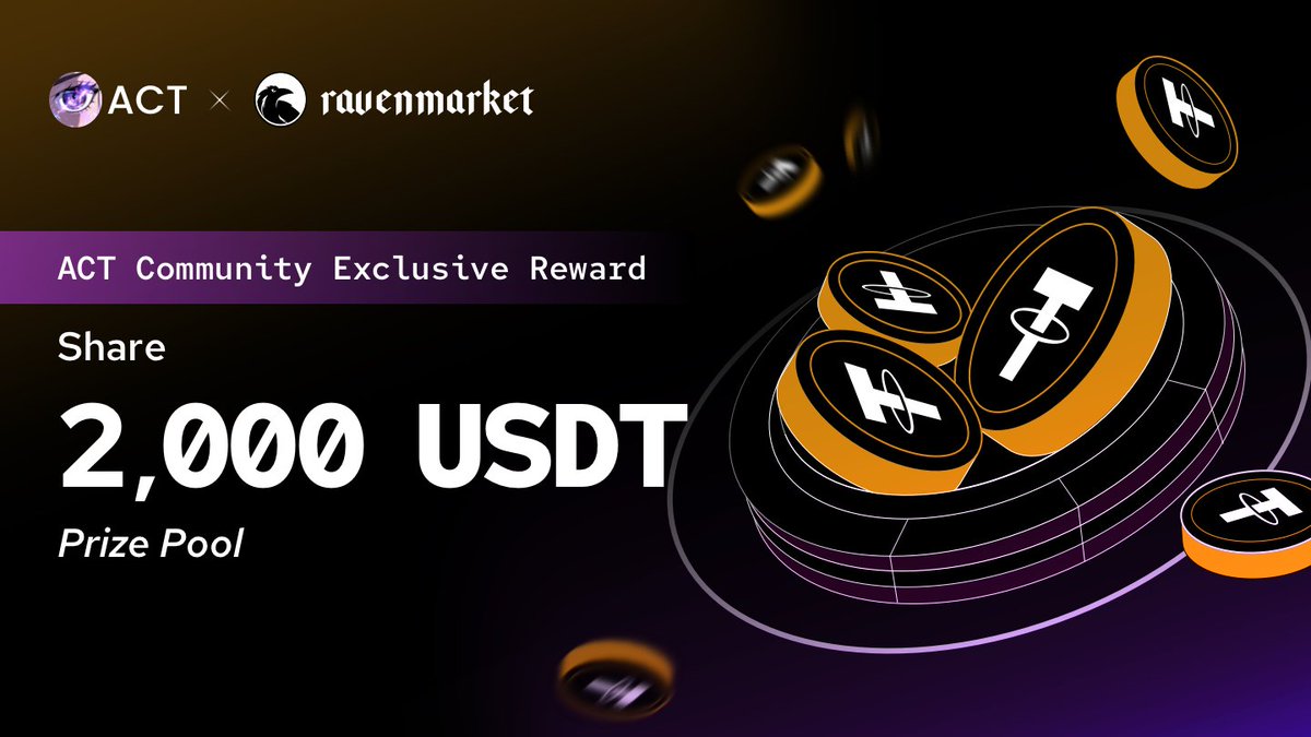 RavenMarketAI's tweet image. 🎉 Celebrate the partnership between Ravenmarket &amp;amp; @ACTICOMMUNITY with the $2000 Meme Trading Frenzy Giveaway! 🚀

⏰ Event Duration:
 Feb 13 - Feb 20
💰 Daily Lucky Draw($350): 5 lucky traders win $10 RM each day!
 To enter: trade ≥3 times &amp;amp; total ≥$10 in daily volume.
💰…