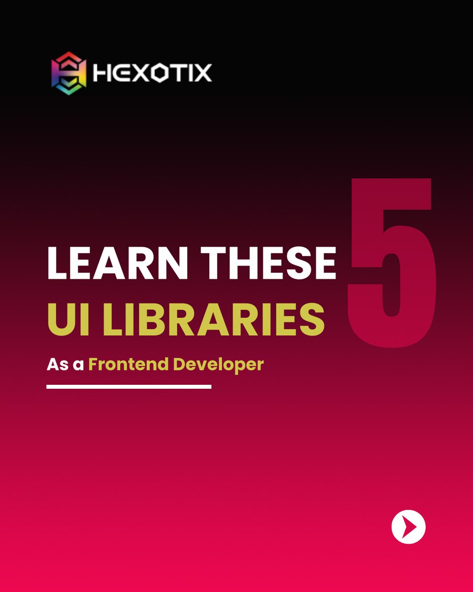 hexotix_india's tweet photo. 🚀 5 UI Libraries Ruling the Web Industry! 🎨💻

💬 Which one’s your go-to? Drop it in the comments! ⬇️

Full post check it : 
https://t.co/VhIiZUbrDP

#UILibraries #WebDevelopment #Frontend #UIDesign #CodingLife #DevTools #React #NextJS #Design https://t.co/6s6DjmAnva