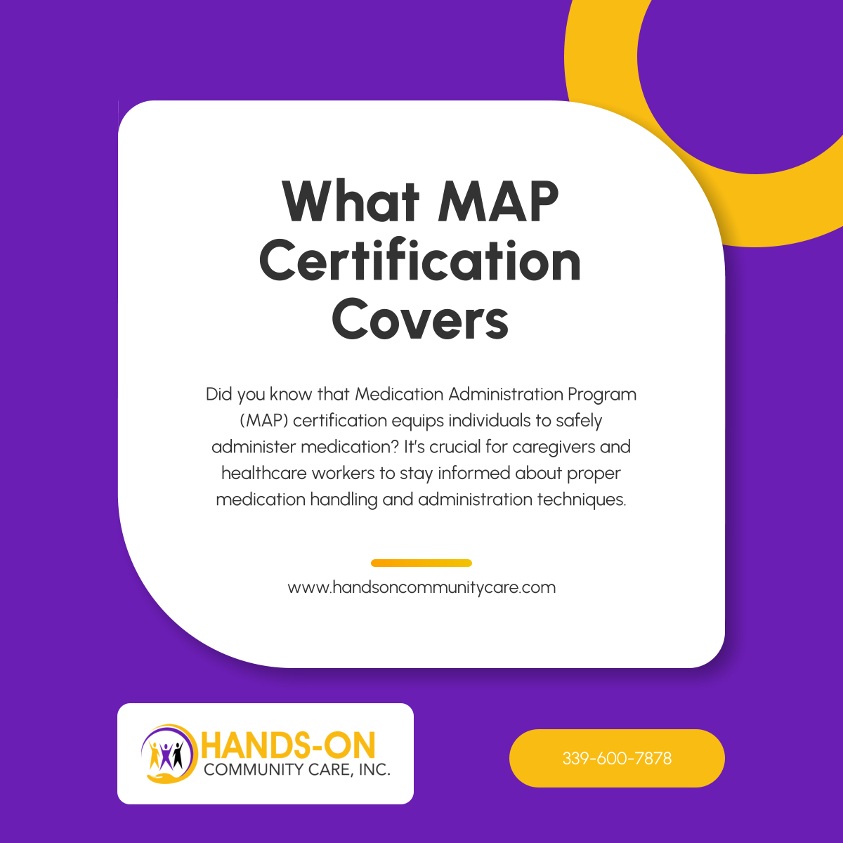 handsoncommcare's tweet photo. MAP certification ensures the proper, safe management of medications. This training is vital for caregivers to provide the highest standard of care. Get certified and enhance your skills! 

#MAPCertification #BillericaMA #HumanServicesAndTrainingPrograms https://t.co/gAfnj0cQVl