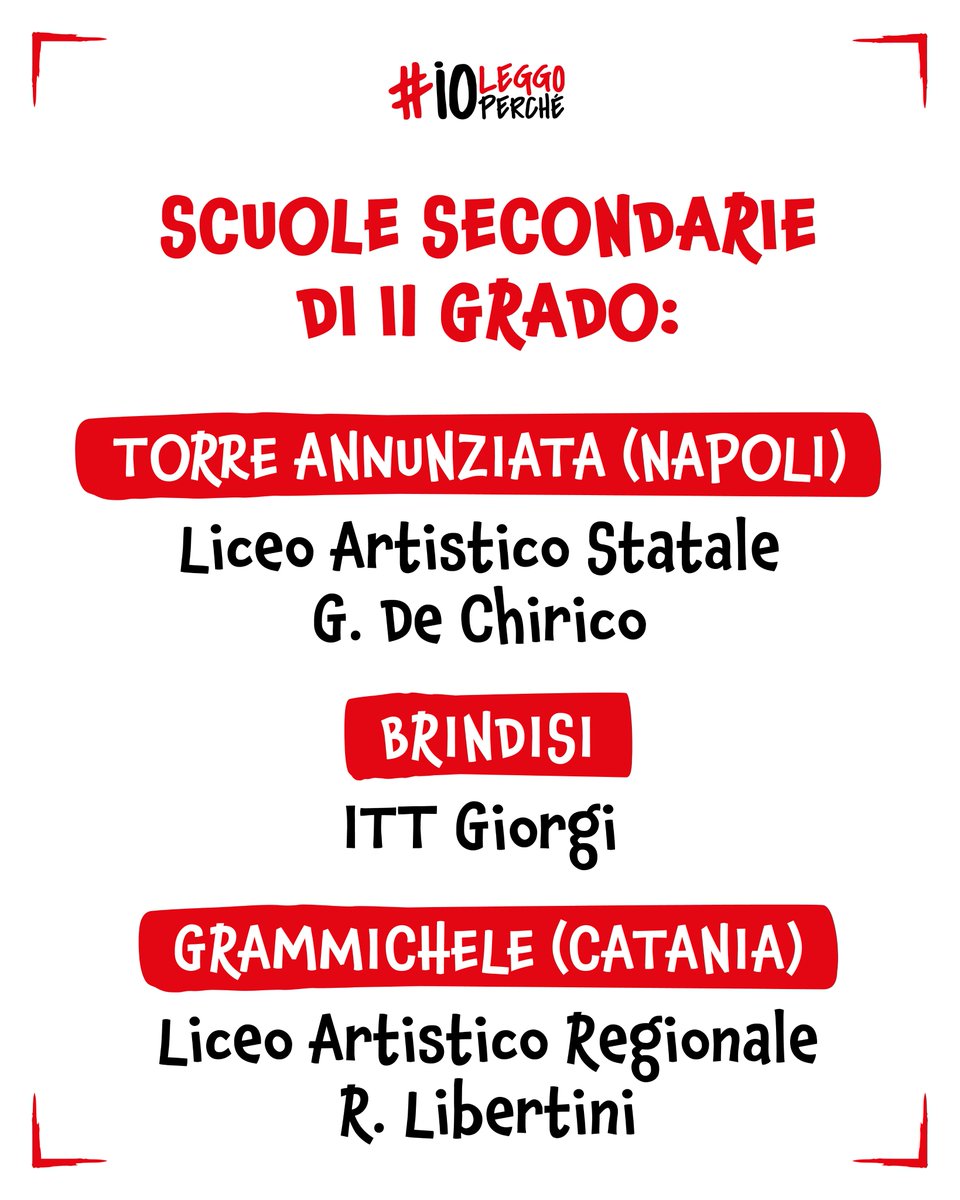 “Il futuro inizia con un libro”… e con le scuole che hanno dato vita a iniziative straordinarie in libreria! 🎉📖
Ecco i vincitori del contest #ioleggoperché 2024 🙌

Grazie di ❤️ a tutti i partecipanti!

#IlFuturoIniziaConUnLibro