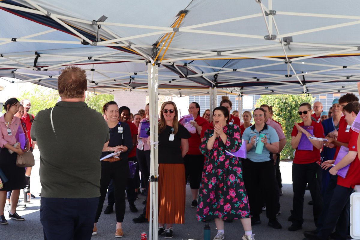 ✊Today, Members at Hollywood Private Hospital met to discuss bargaining for their new Union Agreement.

💜We'd like to acknowledge all Members who attended and those who spoke up to advocate for their professional groups.

#StandUpForHigherPay
#StandUpForBetterConditions