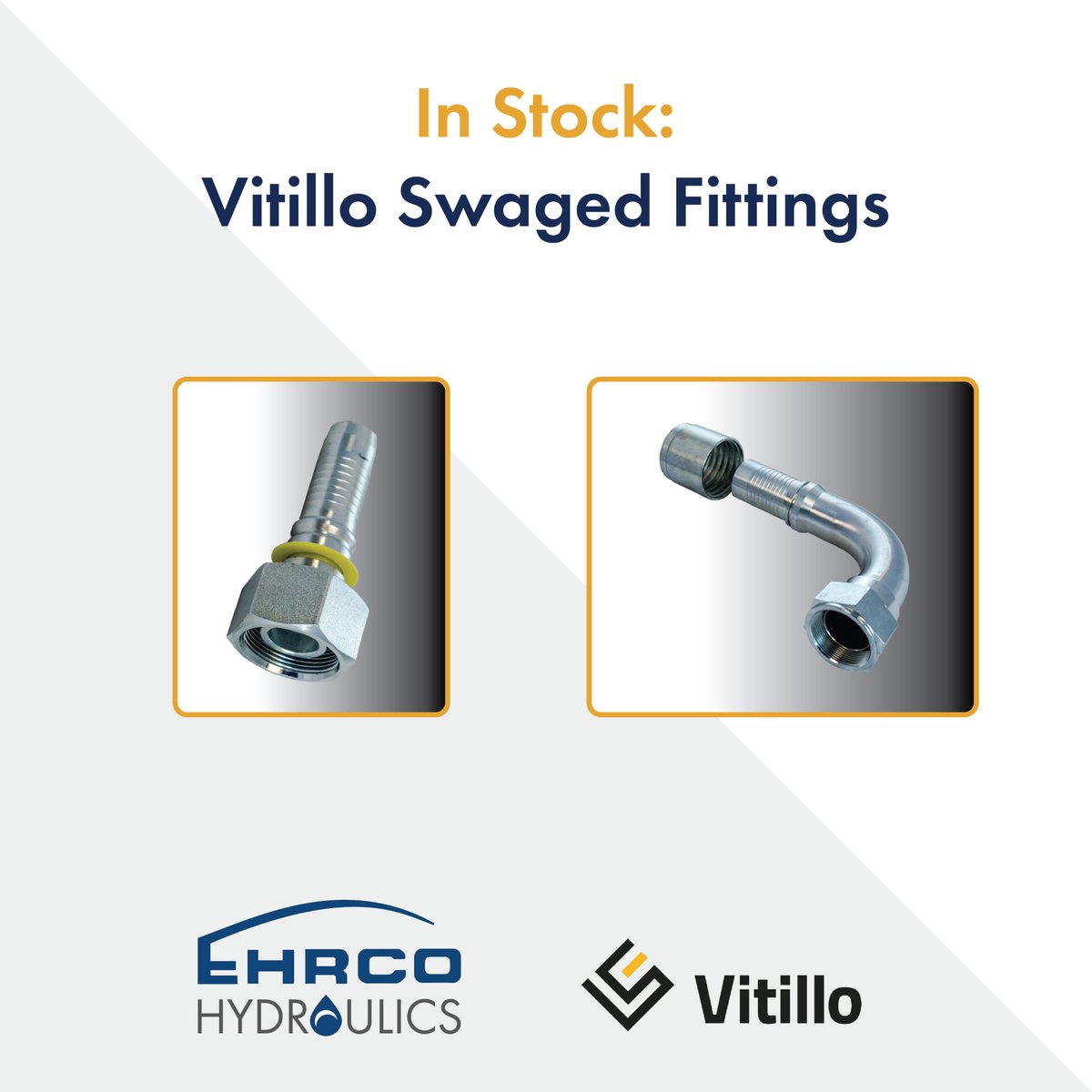 Ehrco_uk's tweet image. In stock this February - Vitillo swaged fittings! 

Source a huge range of swaged fittings from Ehrco this month.  Give us a call on 01384 245000 or drop us an email at webenquiries@ehrco.ltd.uk to discover more. ✉️

#SwagedFittings #Ferrules