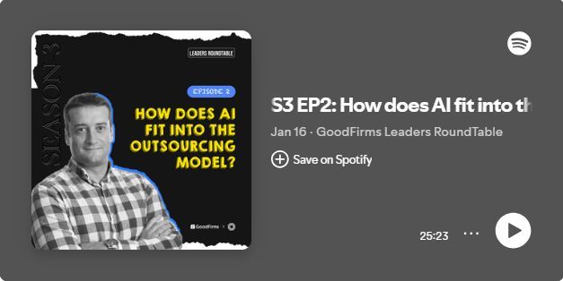 GoodFirms's tweet image. AI is revolutionising software engineering outsourcing! 🚀 From automating code to enhancing team collaboration, AI is boosting efficiency & quality. Is your business leveraging this tech?
Read More - buff.ly/4hkk7EF
#GoodFirms #TechNews #AISoftware #Outsourcing