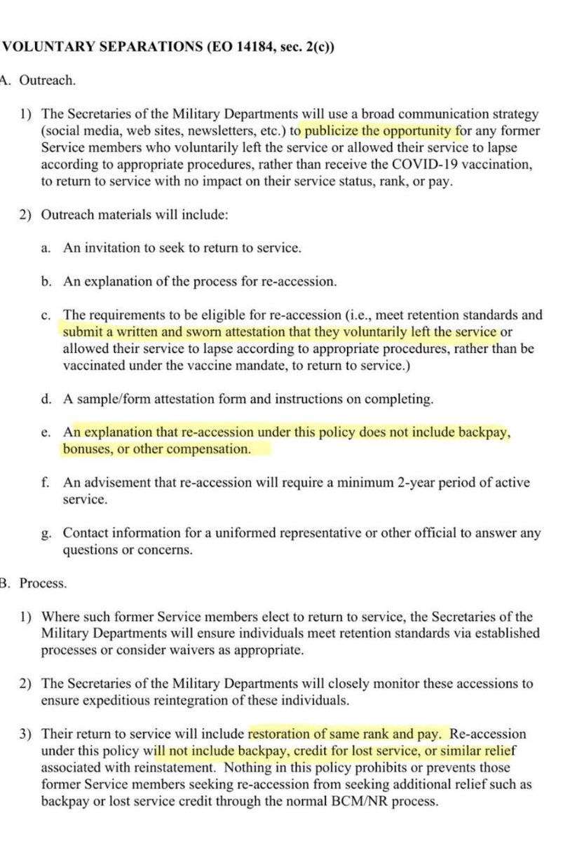 RobGreen1010's tweet photo. Why was this released so quietly, @PeteHegseth?

I am an Active Duty member of your @DeptofDefense and tracking COVID-related items about as closely as one can. And I did not get my hands on this until the 12th, 5 days after release.

It does little to win back trust, nothing to hold any leader accountable, and leaves out restoration for thousands of service members who were harmed in myriads of ways not covered by the two criteria Mr. Selnick specifies.

There is also no apology here, despite assurances by @realDonaldTrump, that there would be apologies.

I appreciate the good things you have done so far as @SecDef, but there is still much work left to do to achieve COVID Accountability and Restoration.