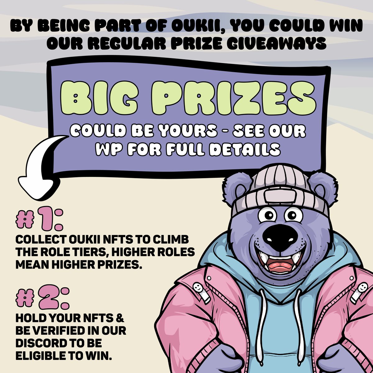 oukiibears's tweet image. 🚨 The wait is almost over! 🚨

OUKII Bears are here to change the game with 28 exclusive 1/1s offering profit share opportunities like never before! 💰🔥

Get ready to be part of something legendary. Stay tuned—big things are coming! 🐻‍❄️🚀

#OUKIIBears #ProfitShare #NFT #Web3”