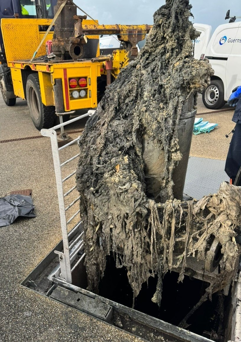 We found a nasty surprise lurking in Cobo foul water pump station….

These rag monsters are more often than not made up of an accumulation of irresponsibly flushed wipes, even those labelled as flushable contribute to these horrors!

Moral of the story, bin it, don't block it!