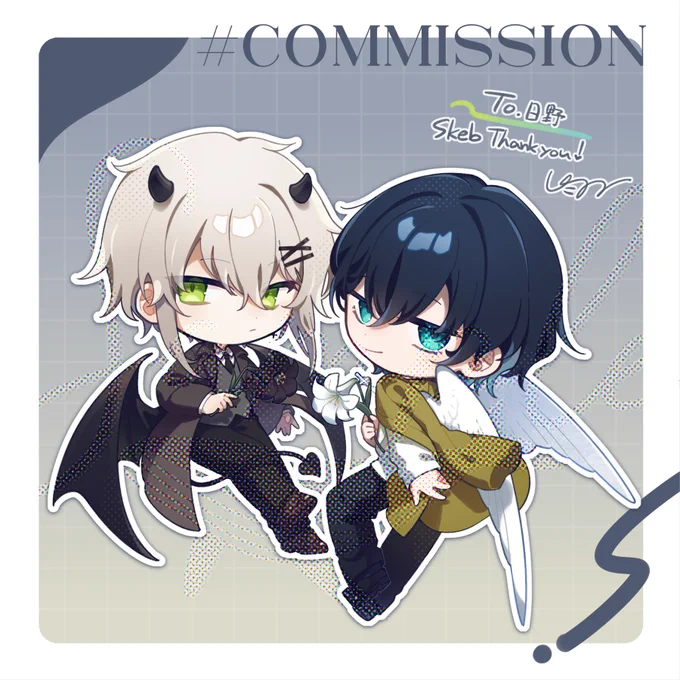 Thank you for the commission #Skeb #commission