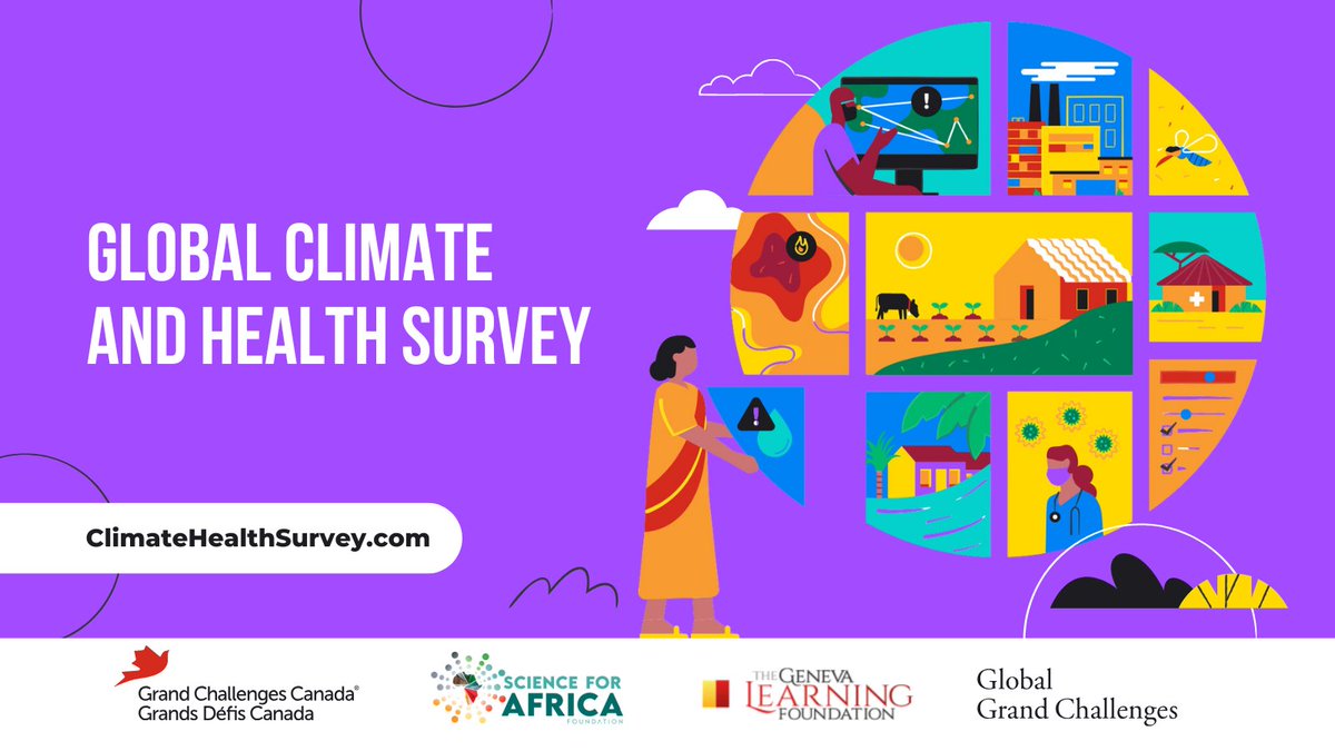 📢 The Global Climate and Health Survey aims to identify the most pressing climate-health challenges and solutions.

The results will shape a global roadmap for funding, research, and policy.

🗓️ Survey closes on March 4, 2025.
📝 Take the survey now: climatehealthsurvey.com