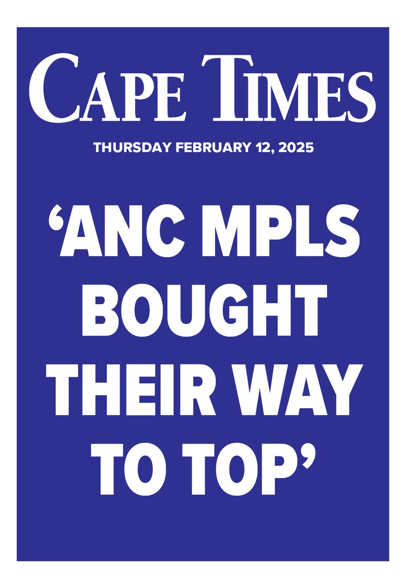 CapeTimesSA's tweet photo. 🗞In today's edition of the #CapeTimes... https://t.co/PvJVu6hsoS