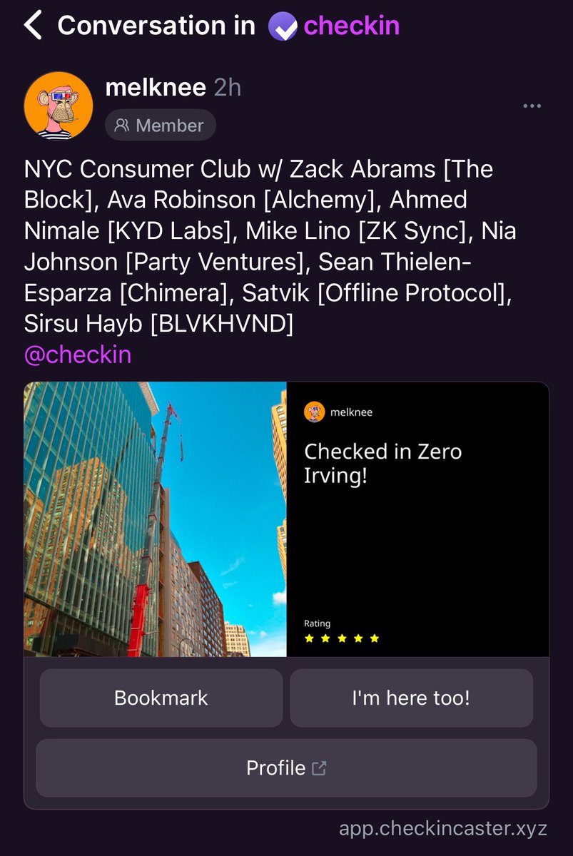 I'm Melknee Be My +1 To The Journey (🌐,👷🏾♀️) (@melknee) on Twitter photo Tech talks in New York start at 6pm and I'm home in Brooklyn by 10:30pm.
Meanwhile, music industry events like listening parties start at 8pm or 9pm and you hope the artist has arrived and the album is playing by 10pm.
Anyway <a href="/0xPartyVentures/">Party Ventures</a>' NYC Consumer Club event tonight Tech talks in New York start at 6pm and I'm home in Brooklyn by 10:30pm.
Meanwhile, music industry events like listening parties start at 8pm or 9pm and you hope the artist has arrived and the album is playing by 10pm.
Anyway <a href="/0xPartyVentures/">Party Ventures</a>' NYC Consumer Club event tonight
