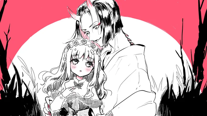 今描いたおにロリ絵ちゃのおにロリ 