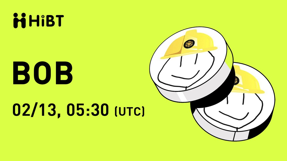 🚀 <a href="/BuildOnBNBBOB/">BOB</a> $BOB (Build On BNB) will soon be listed on #Hibt

🔥 Pair: BOB/USDT
💼 Network: BSC

⏰ Trade: hibt.com/trade/BOB-USDT
✍️ Details: support.hibt.com/hc/en-us/artic…

#BOB #Crypto #Web3 #CryptoListing