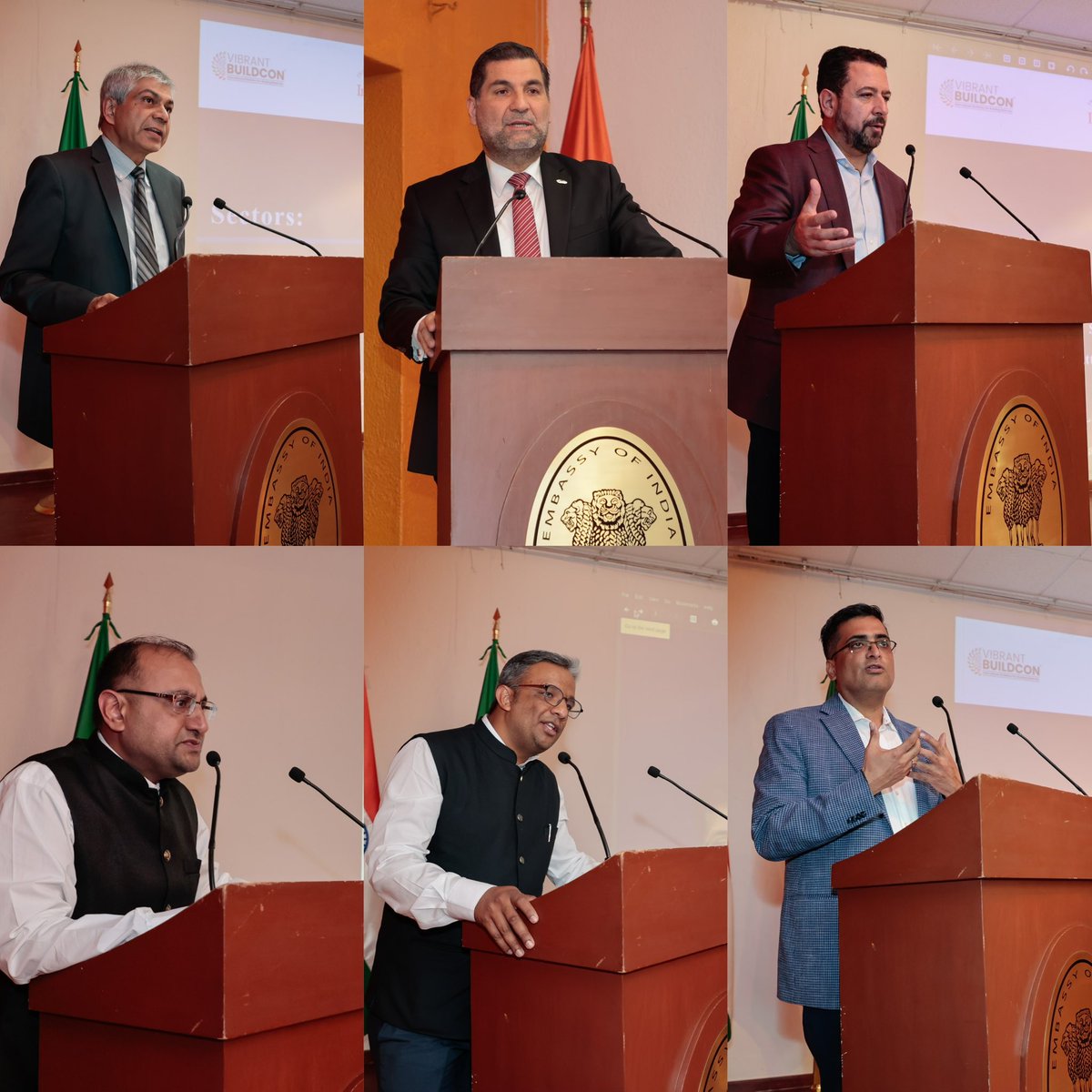 IndEmbMexico's tweet photo. The Embassy of India in Mexico City in association with @IndMexCouncil , @cmicnacional and @ANIERM_AC successfully organized the Vibrant Buildcon Roadshow, engaging Mexican businesses from the construction & building materials sector. 

Visiting delegates from @edcapexil & Vibrant Buildcon highlighted the growing trade in this important sector & opportunities at the upcoming Vibrant Buildcon Expo, 13-16 April 2025 in New Delhi, India.

Grateful to President of CMIC @lmendezjaled and President of ANIERM, Dr. Jose Gerardo Tajonar Castro for their presence & sharing their thoughts. #VibrantBuildcon #IndiaMexico
